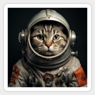 Astronaut Cat in Space - European Shorthair Magnet